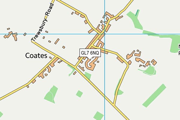 GL7 6NQ map - OS VectorMap District (Ordnance Survey)