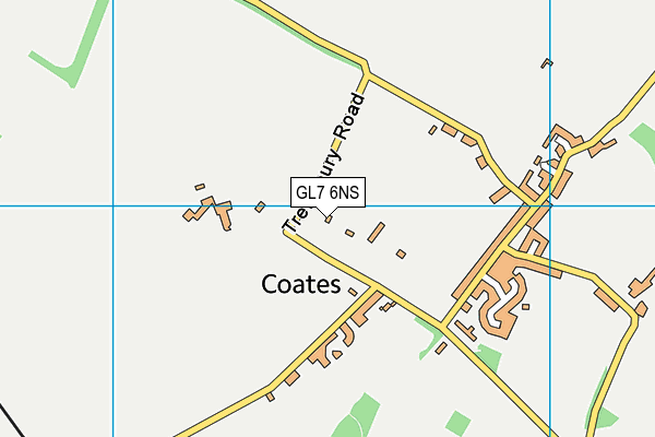 GL7 6NS map - OS VectorMap District (Ordnance Survey)