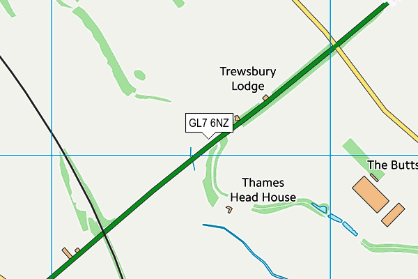 GL7 6NZ map - OS VectorMap District (Ordnance Survey)