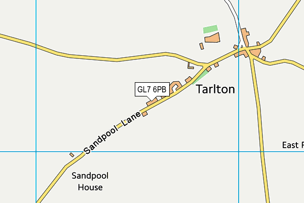 GL7 6PB map - OS VectorMap District (Ordnance Survey)