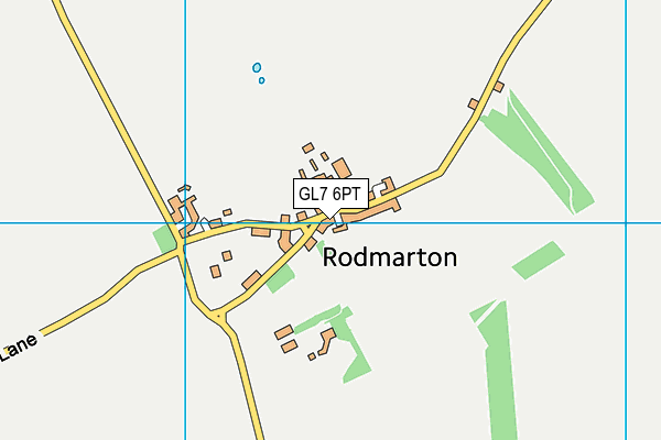 GL7 6PT map - OS VectorMap District (Ordnance Survey)