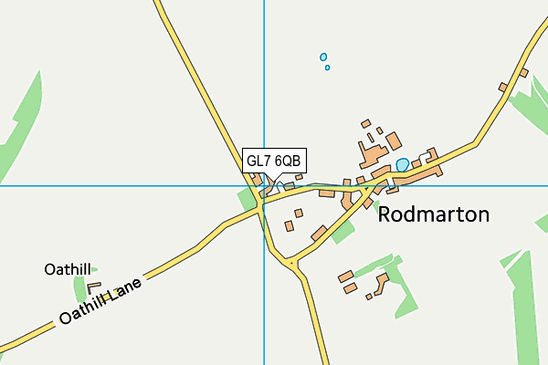 GL7 6QB map - OS VectorMap District (Ordnance Survey)