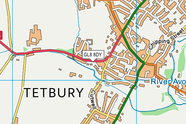 Map of THE OLD SCHOOL COURT TETBURY LIMITED at district scale