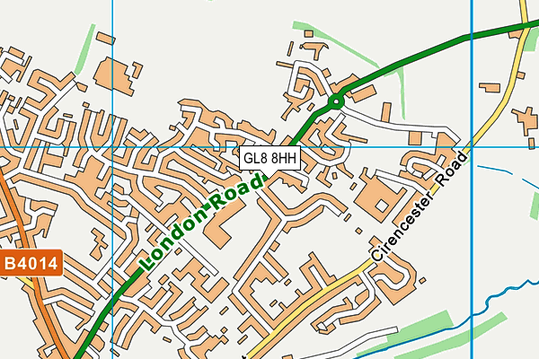 GL8 8HH map - OS VectorMap District (Ordnance Survey)