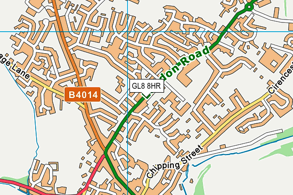 GL8 8HR map - OS VectorMap District (Ordnance Survey)