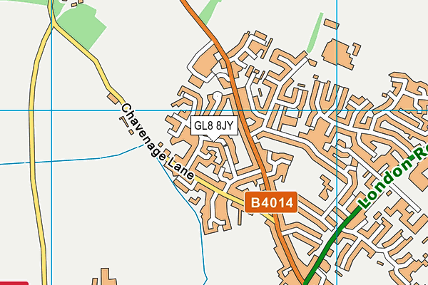 GL8 8JY map - OS VectorMap District (Ordnance Survey)