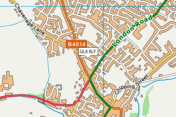 GL8 8LF map - OS VectorMap District (Ordnance Survey)