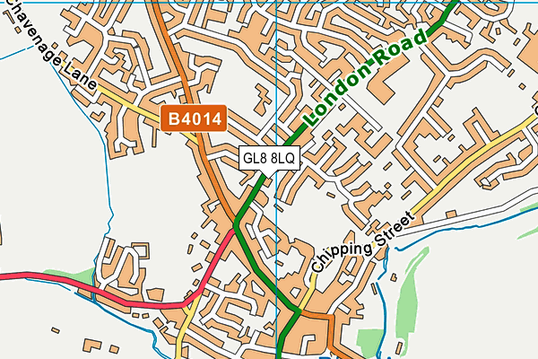 GL8 8LQ map - OS VectorMap District (Ordnance Survey)