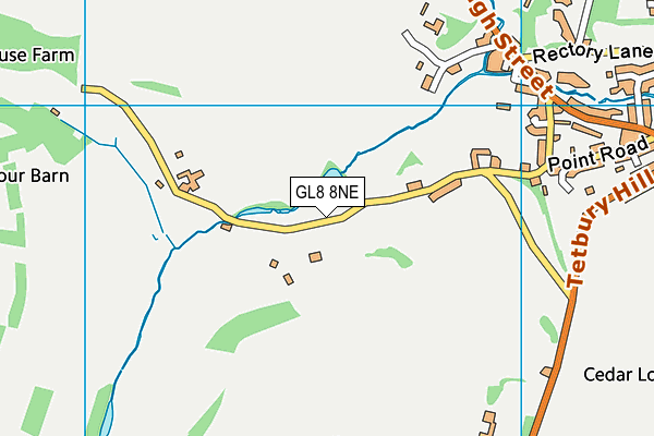 GL8 8NE map - OS VectorMap District (Ordnance Survey)