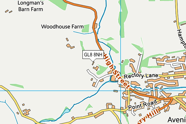 GL8 8NH map - OS VectorMap District (Ordnance Survey)