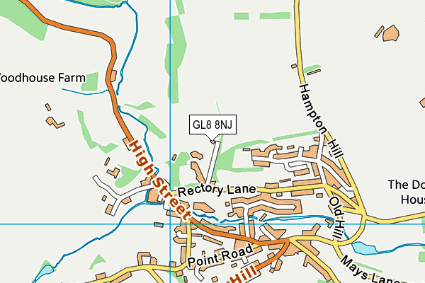 GL8 8NJ map - OS VectorMap District (Ordnance Survey)