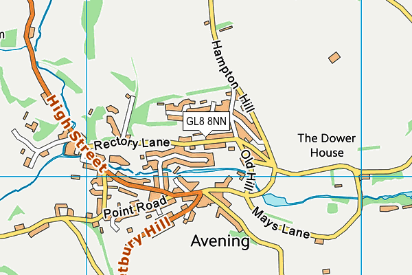 GL8 8NN map - OS VectorMap District (Ordnance Survey)