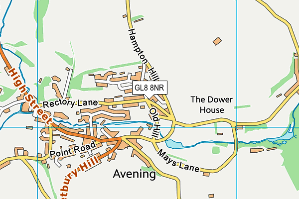 GL8 8NR map - OS VectorMap District (Ordnance Survey)