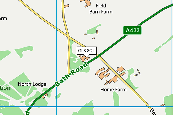 GL8 8QL map - OS VectorMap District (Ordnance Survey)