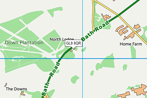 GL8 8QR map - OS VectorMap District (Ordnance Survey)