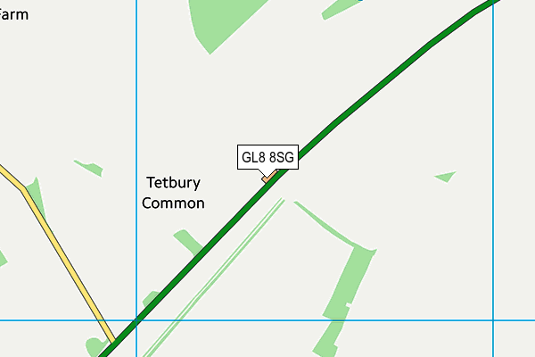 GL8 8SG map - OS VectorMap District (Ordnance Survey)