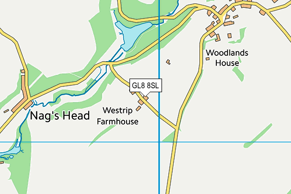 GL8 8SL map - OS VectorMap District (Ordnance Survey)