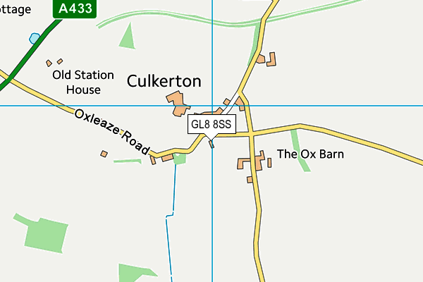 GL8 8SS map - OS VectorMap District (Ordnance Survey)