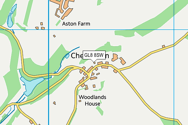 GL8 8SW map - OS VectorMap District (Ordnance Survey)