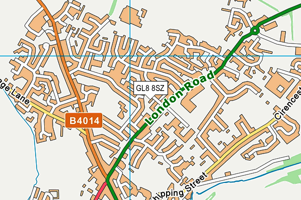 GL8 8SZ map - OS VectorMap District (Ordnance Survey)