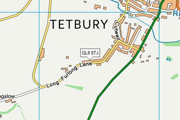 GL8 8TJ map - OS VectorMap District (Ordnance Survey)