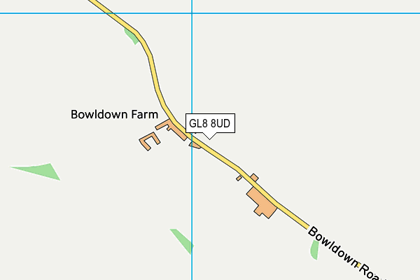 GL8 8UD map - OS VectorMap District (Ordnance Survey)