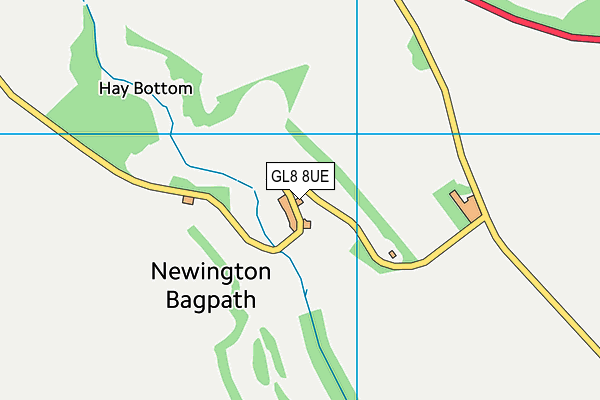 GL8 8UE map - OS VectorMap District (Ordnance Survey)