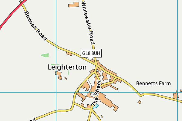GL8 8UH map - OS VectorMap District (Ordnance Survey)