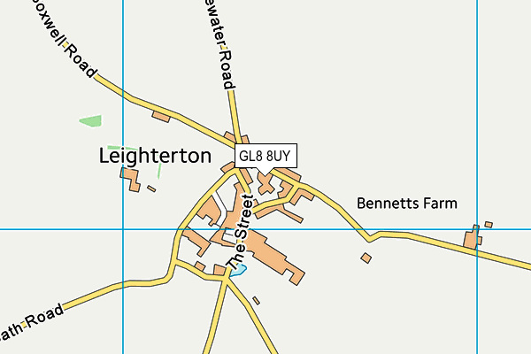 GL8 8UY map - OS VectorMap District (Ordnance Survey)