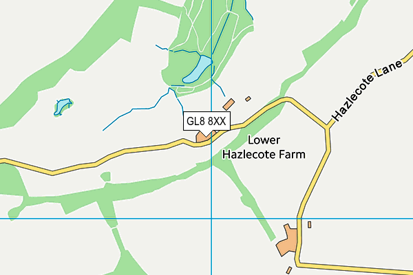 GL8 8XX map - OS VectorMap District (Ordnance Survey)