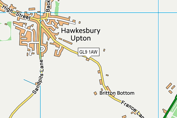 GL9 1AW map - OS VectorMap District (Ordnance Survey)