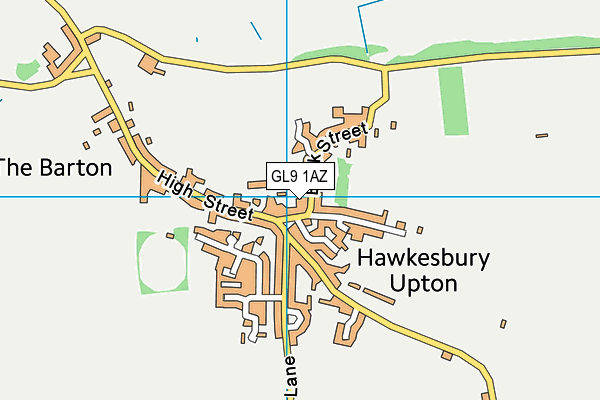 GL9 1AZ map - OS VectorMap District (Ordnance Survey)