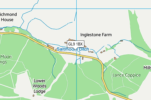 GL9 1BX map - OS VectorMap District (Ordnance Survey)