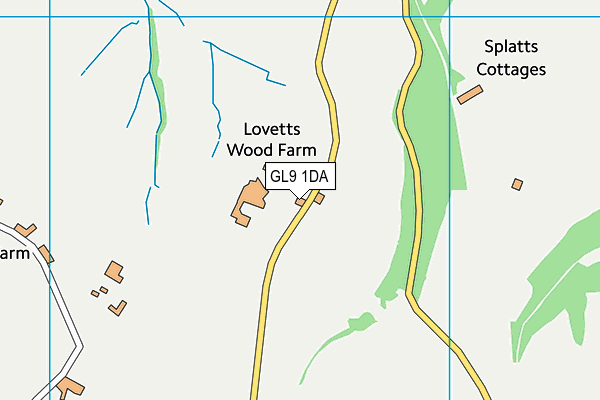 GL9 1DA map - OS VectorMap District (Ordnance Survey)