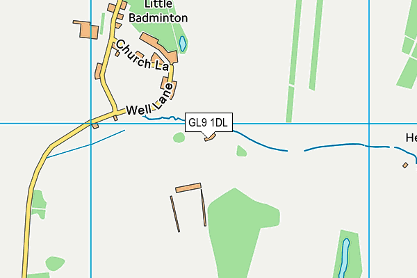 GL9 1DL map - OS VectorMap District (Ordnance Survey)