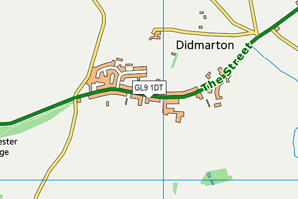 GL9 1DT map - OS VectorMap District (Ordnance Survey)