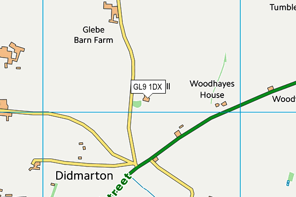 GL9 1DX map - OS VectorMap District (Ordnance Survey)