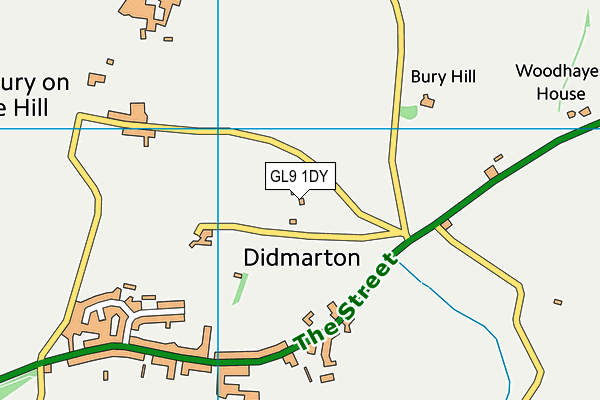 GL9 1DY map - OS VectorMap District (Ordnance Survey)