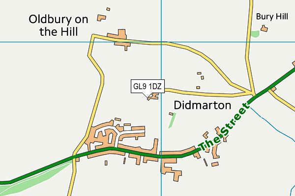 GL9 1DZ map - OS VectorMap District (Ordnance Survey)