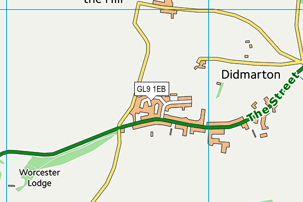 GL9 1EB map - OS VectorMap District (Ordnance Survey)