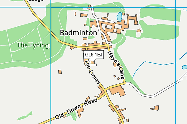 GL9 1EJ map - OS VectorMap District (Ordnance Survey)