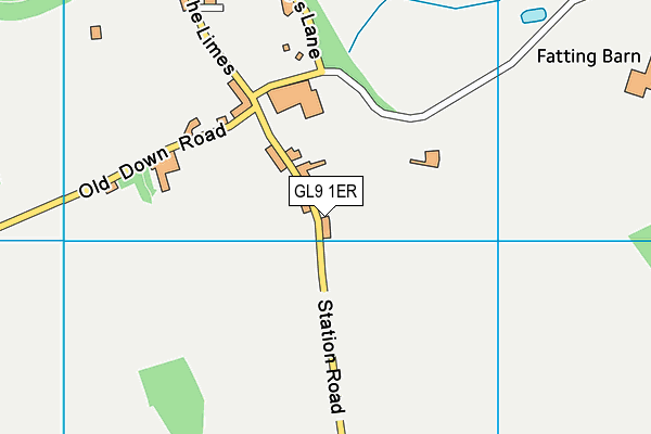 GL9 1ER map - OS VectorMap District (Ordnance Survey)