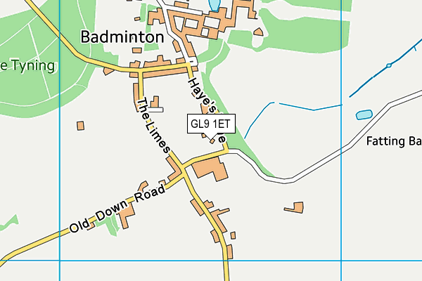 GL9 1ET map - OS VectorMap District (Ordnance Survey)