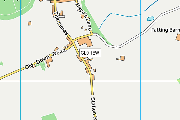 GL9 1EW map - OS VectorMap District (Ordnance Survey)