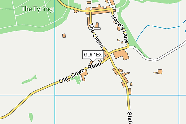 GL9 1EX map - OS VectorMap District (Ordnance Survey)
