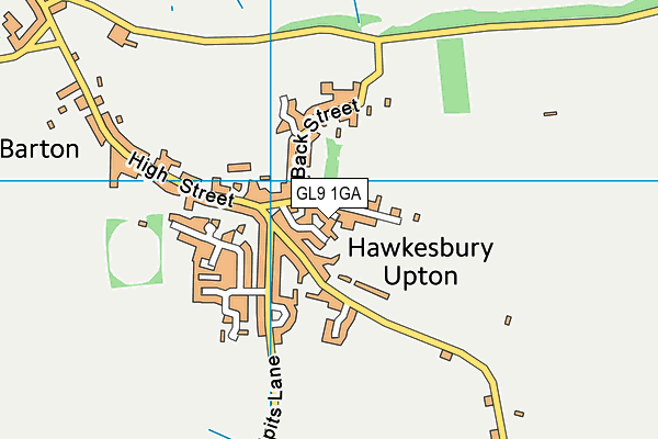 GL9 1GA map - OS VectorMap District (Ordnance Survey)