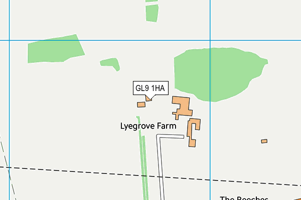 GL9 1HA map - OS VectorMap District (Ordnance Survey)