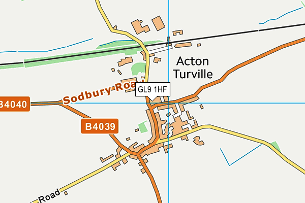 GL9 1HF map - OS VectorMap District (Ordnance Survey)