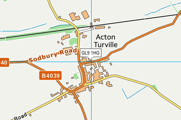 GL9 1HG map - OS VectorMap District (Ordnance Survey)