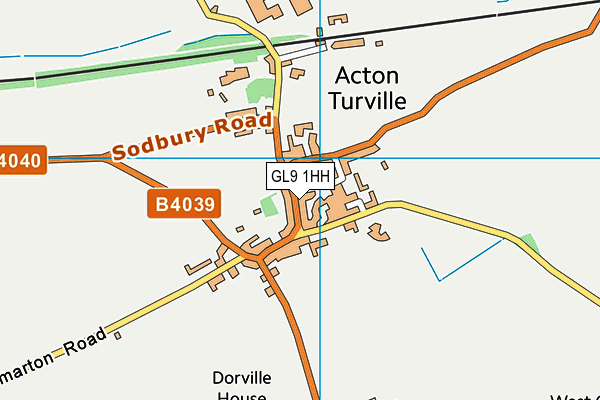 GL9 1HH map - OS VectorMap District (Ordnance Survey)